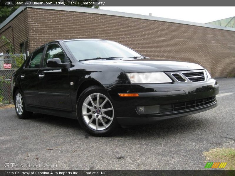 Black / Charcoal Grey 2003 Saab 9-3 Linear Sport Sedan