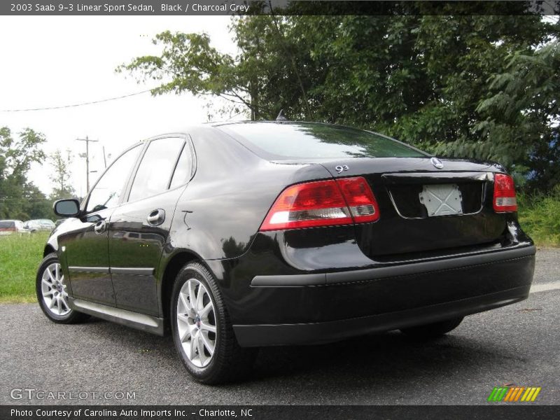 Black / Charcoal Grey 2003 Saab 9-3 Linear Sport Sedan