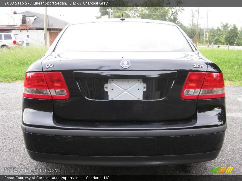 Black / Charcoal Grey 2003 Saab 9-3 Linear Sport Sedan