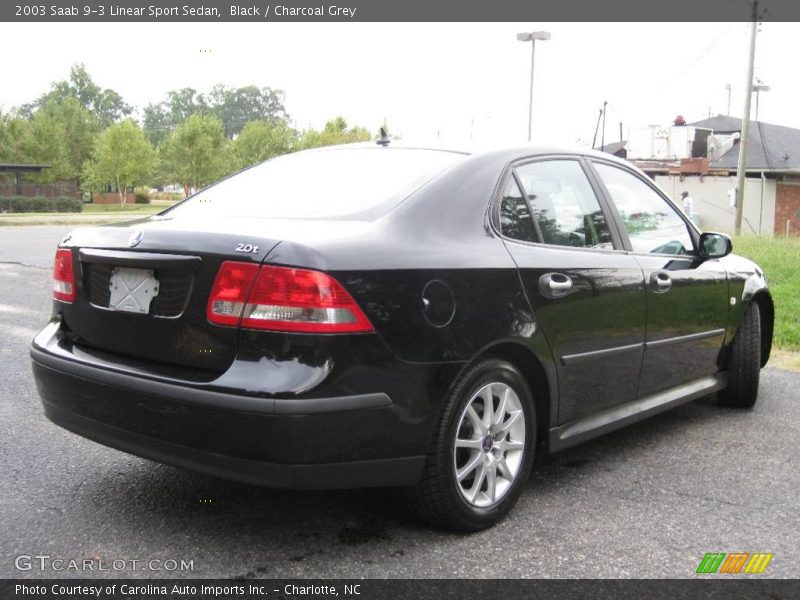 Black / Charcoal Grey 2003 Saab 9-3 Linear Sport Sedan