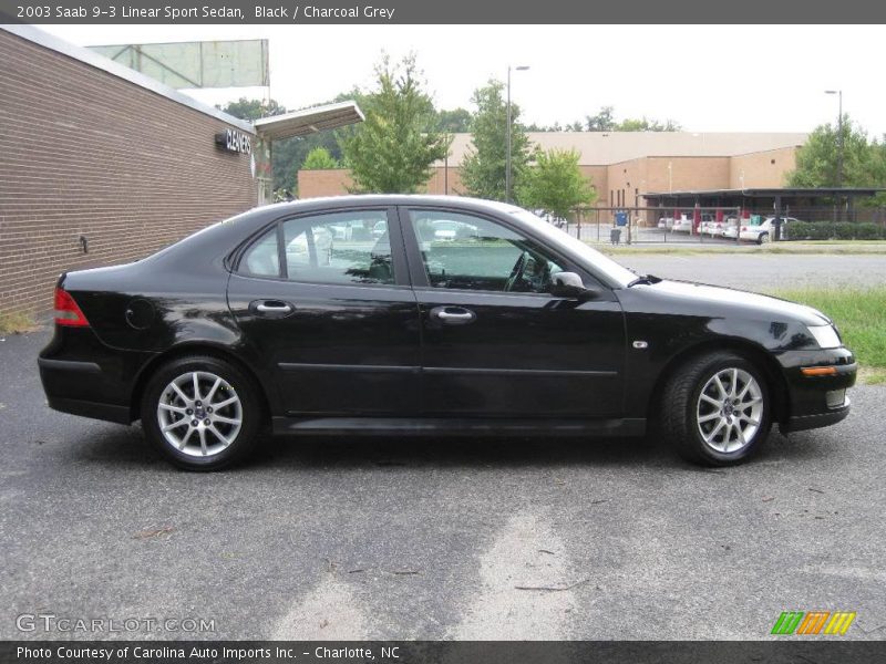 Black / Charcoal Grey 2003 Saab 9-3 Linear Sport Sedan