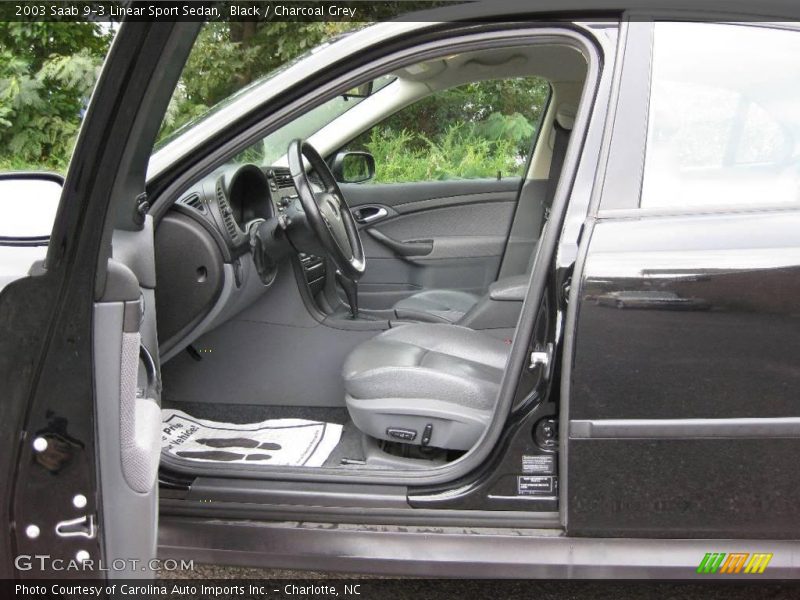 Black / Charcoal Grey 2003 Saab 9-3 Linear Sport Sedan