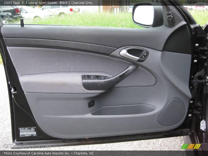 Black / Charcoal Grey 2003 Saab 9-3 Linear Sport Sedan