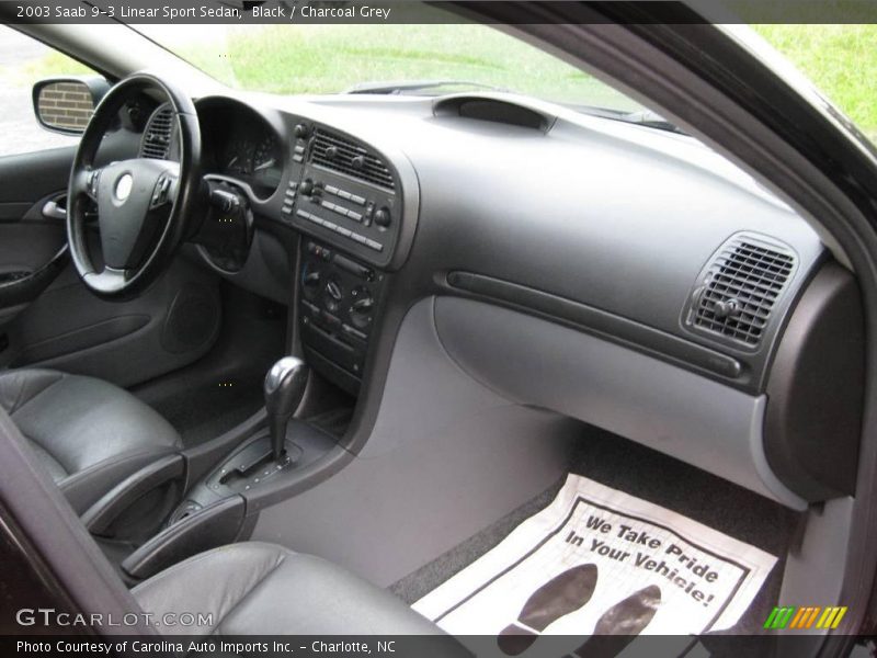 Black / Charcoal Grey 2003 Saab 9-3 Linear Sport Sedan
