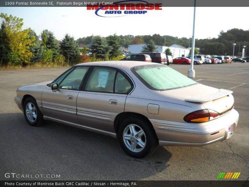 Platinum Beige Metallic / Camel 1999 Pontiac Bonneville SE