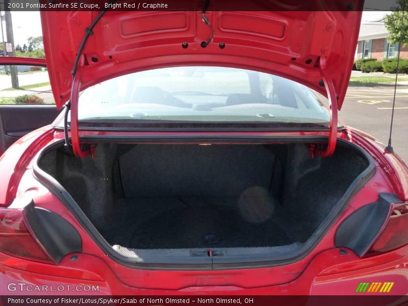 Bright Red / Graphite 2001 Pontiac Sunfire SE Coupe