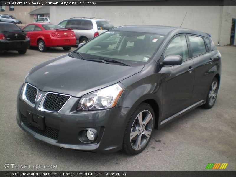 Carbon Gray Metallic / Ebony 2009 Pontiac Vibe GT