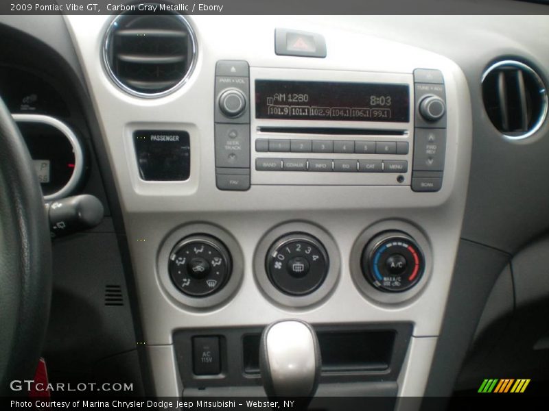 Carbon Gray Metallic / Ebony 2009 Pontiac Vibe GT