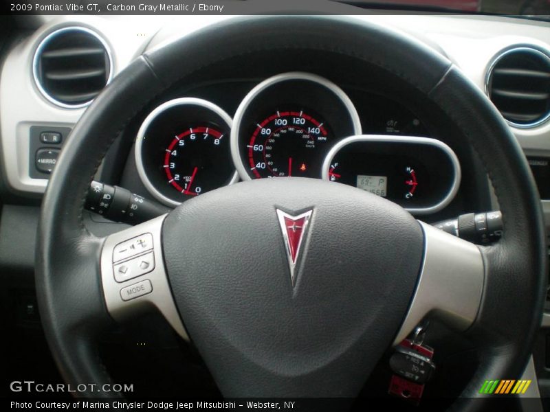 Carbon Gray Metallic / Ebony 2009 Pontiac Vibe GT
