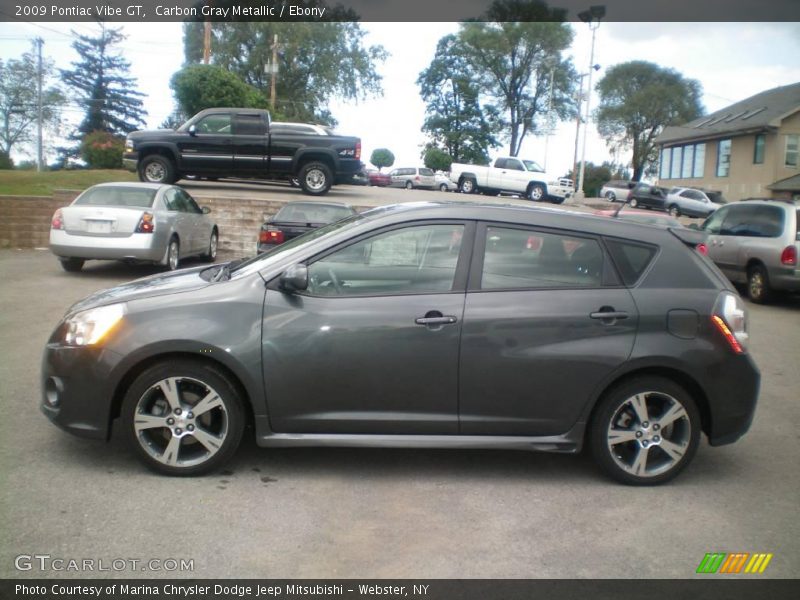 Carbon Gray Metallic / Ebony 2009 Pontiac Vibe GT