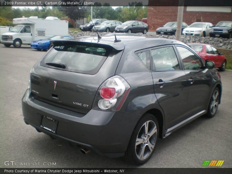 Carbon Gray Metallic / Ebony 2009 Pontiac Vibe GT