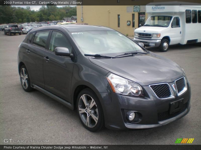 Carbon Gray Metallic / Ebony 2009 Pontiac Vibe GT