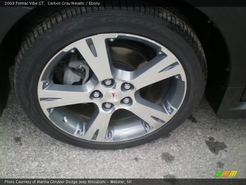 Carbon Gray Metallic / Ebony 2009 Pontiac Vibe GT