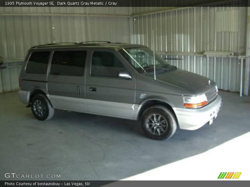 Dark Quartz Gray Metallic / Gray 1995 Plymouth Voyager SE