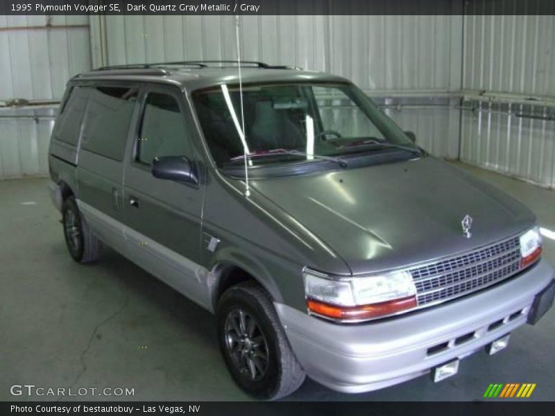 Dark Quartz Gray Metallic / Gray 1995 Plymouth Voyager SE