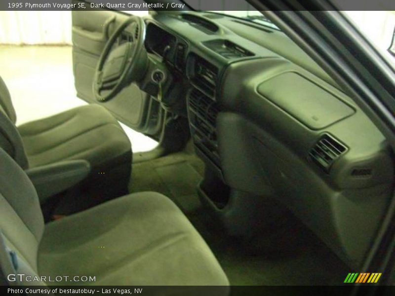 Dark Quartz Gray Metallic / Gray 1995 Plymouth Voyager SE