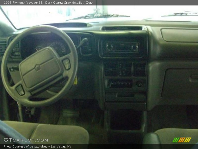 Dark Quartz Gray Metallic / Gray 1995 Plymouth Voyager SE