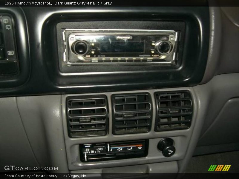 Dark Quartz Gray Metallic / Gray 1995 Plymouth Voyager SE