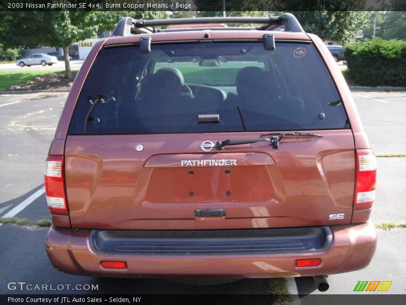 Burnt Copper Metallic / Beige 2003 Nissan Pathfinder SE 4x4