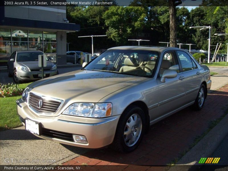 Champagne Mist Metallic / Parchment 2003 Acura RL 3.5 Sedan