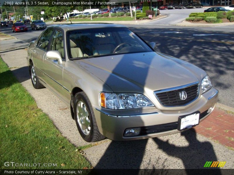 Champagne Mist Metallic / Parchment 2003 Acura RL 3.5 Sedan