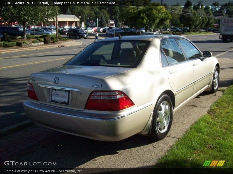 Champagne Mist Metallic / Parchment 2003 Acura RL 3.5 Sedan