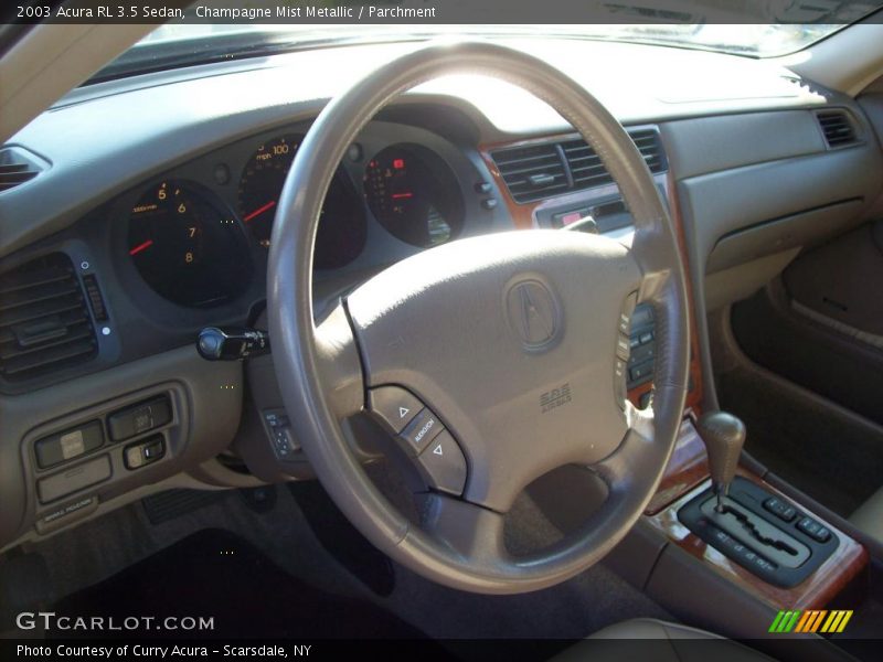 Champagne Mist Metallic / Parchment 2003 Acura RL 3.5 Sedan