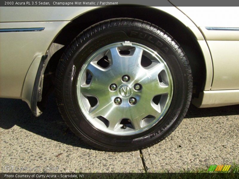 Champagne Mist Metallic / Parchment 2003 Acura RL 3.5 Sedan