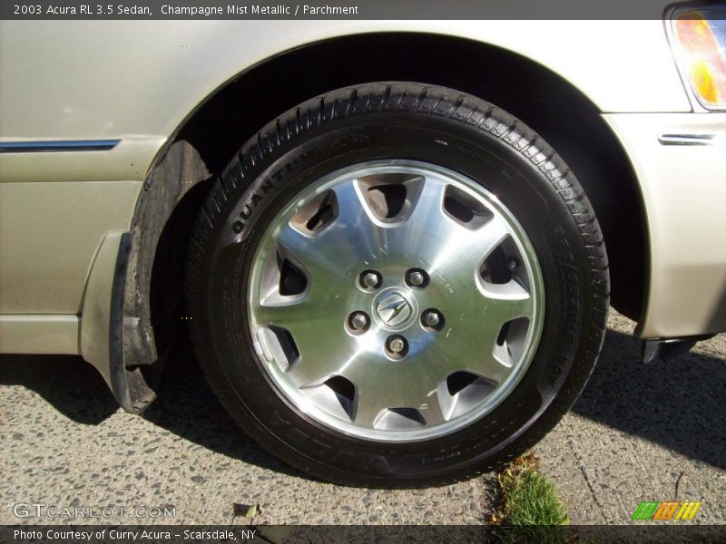 Champagne Mist Metallic / Parchment 2003 Acura RL 3.5 Sedan