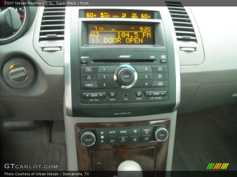 Super Black / Frost 2007 Nissan Maxima 3.5 SL