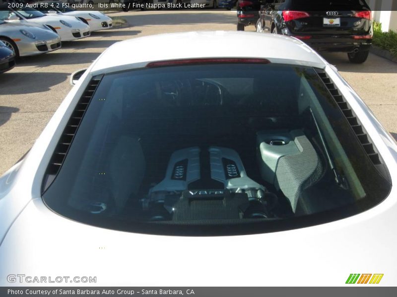 Ibis White / Fine Nappa Black Leather 2009 Audi R8 4.2 FSI quattro