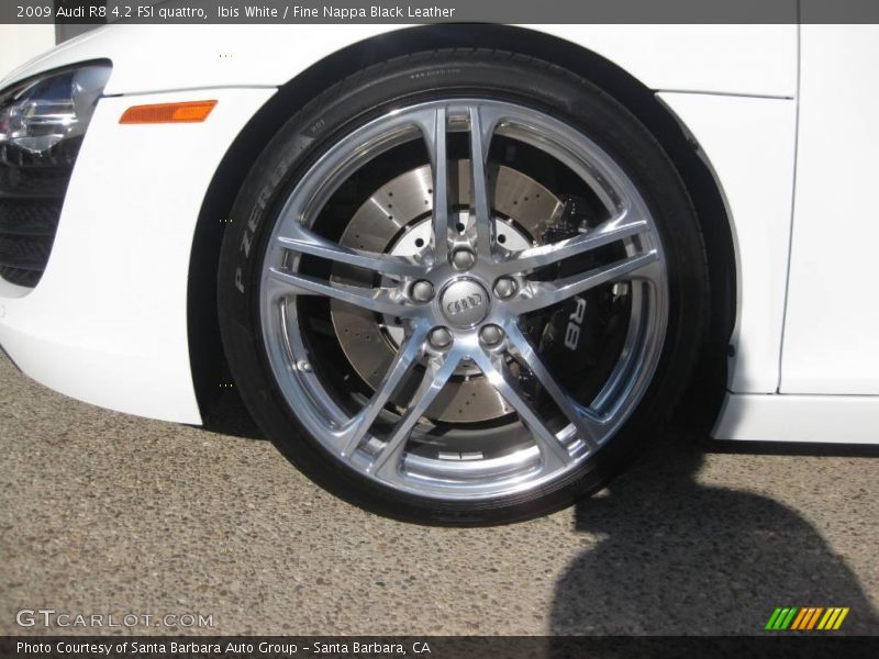 Ibis White / Fine Nappa Black Leather 2009 Audi R8 4.2 FSI quattro