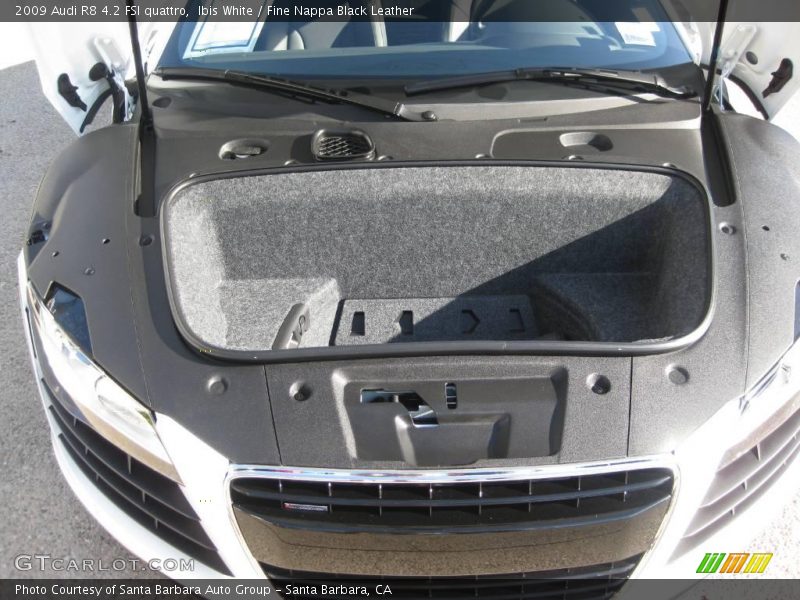 Ibis White / Fine Nappa Black Leather 2009 Audi R8 4.2 FSI quattro