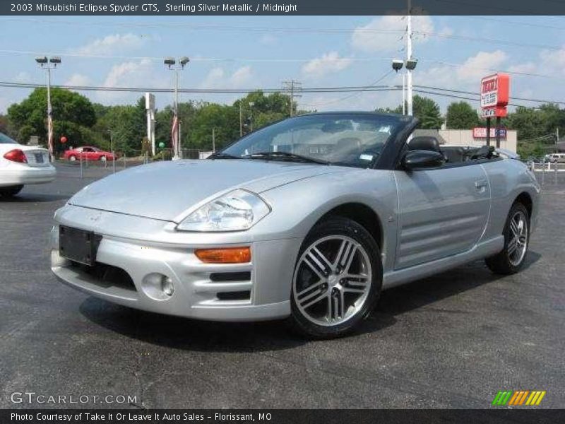 Sterling Silver Metallic / Midnight 2003 Mitsubishi Eclipse Spyder GTS
