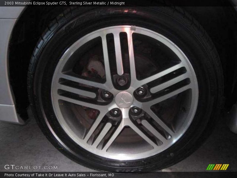 Sterling Silver Metallic / Midnight 2003 Mitsubishi Eclipse Spyder GTS