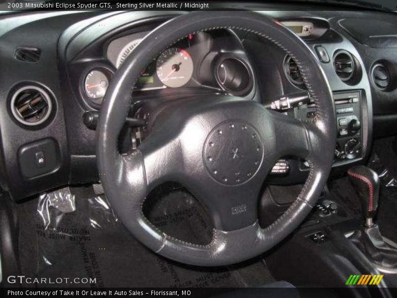 Sterling Silver Metallic / Midnight 2003 Mitsubishi Eclipse Spyder GTS