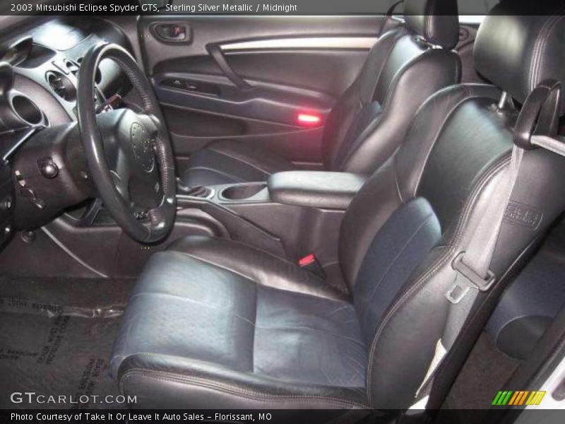 Sterling Silver Metallic / Midnight 2003 Mitsubishi Eclipse Spyder GTS