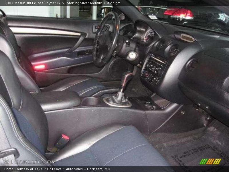 Sterling Silver Metallic / Midnight 2003 Mitsubishi Eclipse Spyder GTS