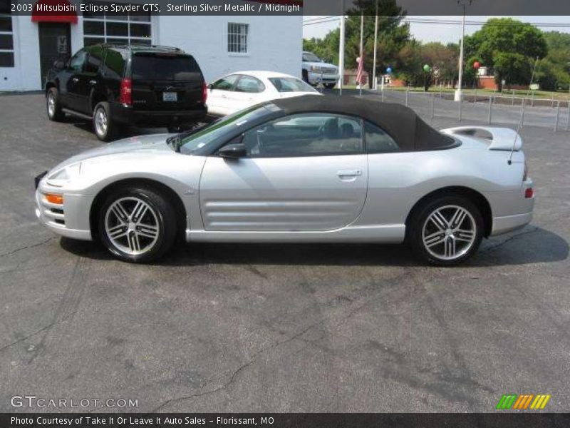 Sterling Silver Metallic / Midnight 2003 Mitsubishi Eclipse Spyder GTS