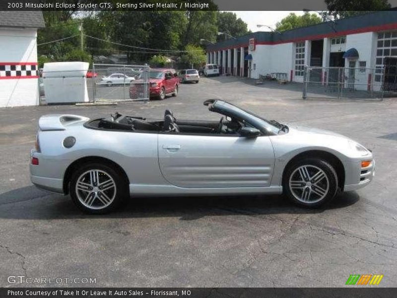 Sterling Silver Metallic / Midnight 2003 Mitsubishi Eclipse Spyder GTS