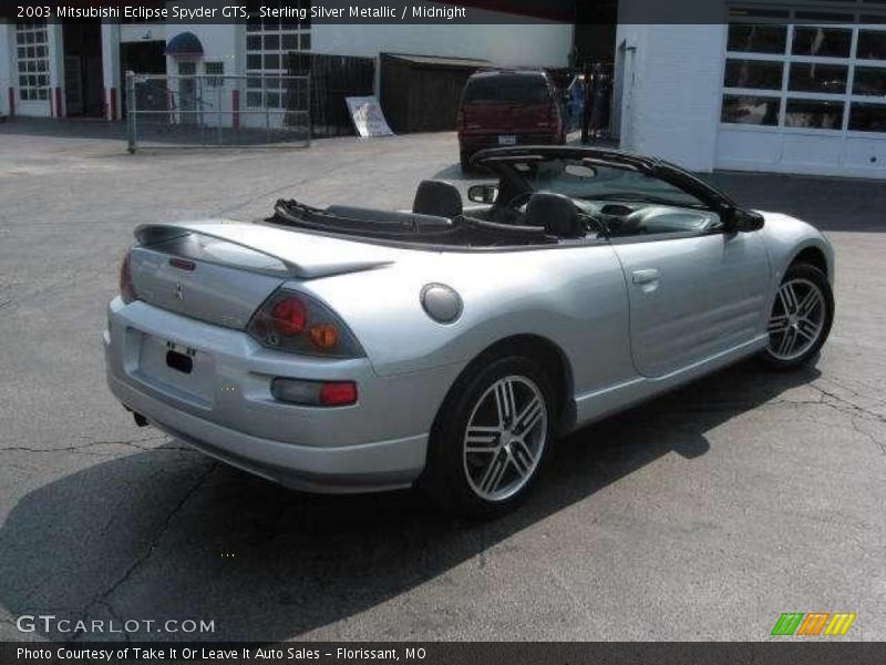 Sterling Silver Metallic / Midnight 2003 Mitsubishi Eclipse Spyder GTS