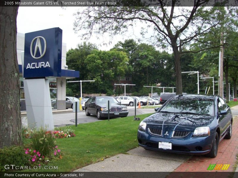 Torched Steel Blue Pearl / Black 2005 Mitsubishi Galant GTS V6