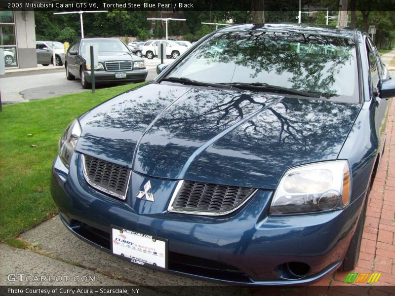 Torched Steel Blue Pearl / Black 2005 Mitsubishi Galant GTS V6