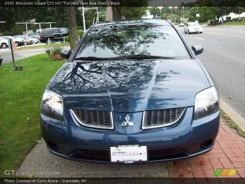 Torched Steel Blue Pearl / Black 2005 Mitsubishi Galant GTS V6