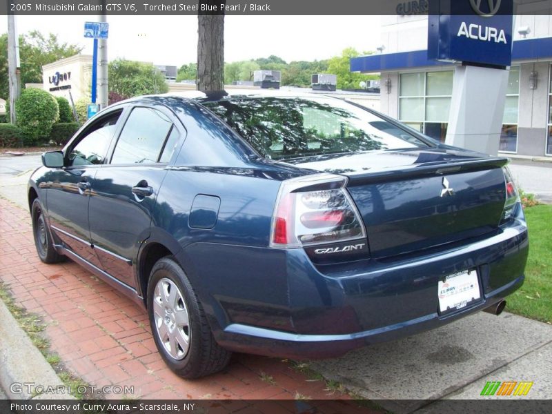 Torched Steel Blue Pearl / Black 2005 Mitsubishi Galant GTS V6