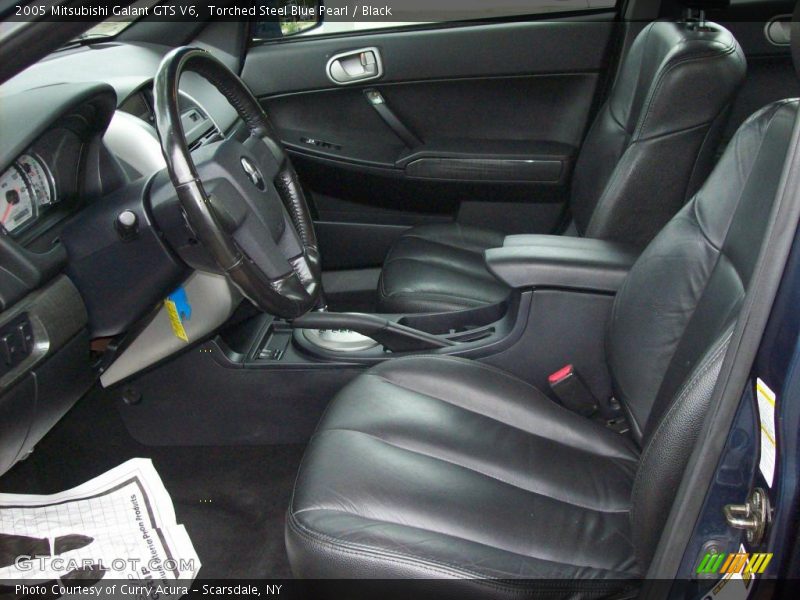 Torched Steel Blue Pearl / Black 2005 Mitsubishi Galant GTS V6