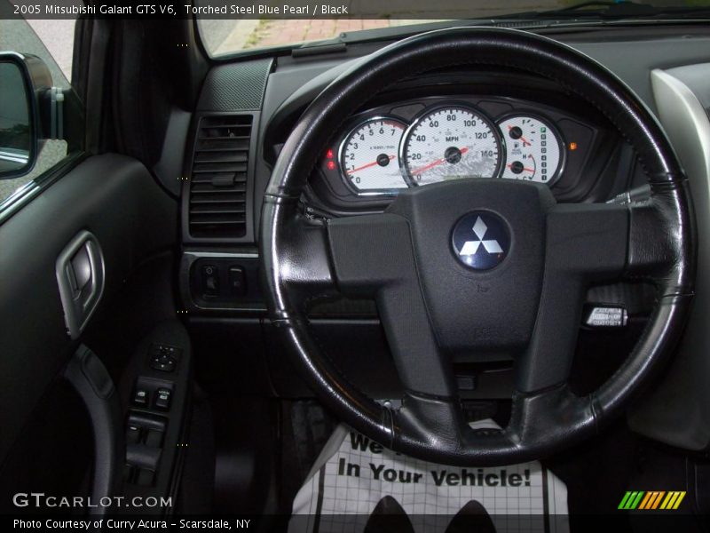 Torched Steel Blue Pearl / Black 2005 Mitsubishi Galant GTS V6