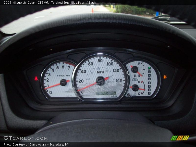 Torched Steel Blue Pearl / Black 2005 Mitsubishi Galant GTS V6