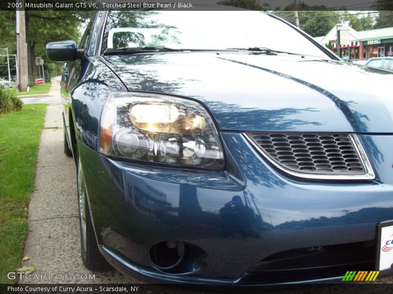 Torched Steel Blue Pearl / Black 2005 Mitsubishi Galant GTS V6