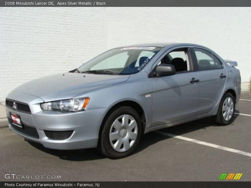 Apex Silver Metallic / Black 2008 Mitsubishi Lancer DE